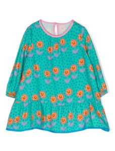 Stella McCartney Kids ensemble robe-culotte à fleurs - Vert