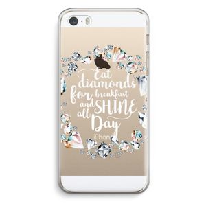 Diamonds: iPhone 5 / 5S / SE Transparant Hoesje