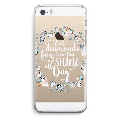 Diamonds: iPhone 5 / 5S / SE Transparant Hoesje