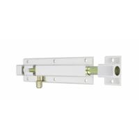 AMIG schuifslot/plaatgrendel - aluminium - 25cm - zilver - incl schroeven - deur - raam