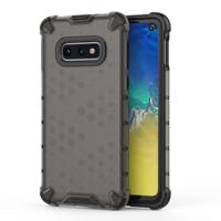 Schokbestendige honingraat PC + TPU Case voor Galaxy S10e (zwart)