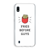 Fries before guys: Samsung Galaxy A10 Transparant Hoesje