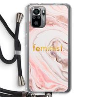 Feminist: Xiaomi Redmi Note 10S Transparant Hoesje met koord
