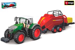 Burago tractor Fendt 1050 Vario met balenpers 18-31663