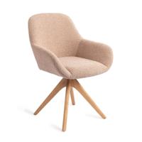 Jesper Home Eetkamerstoel 'Kushi' Revolve Oak Natural, kleur Flax Relax