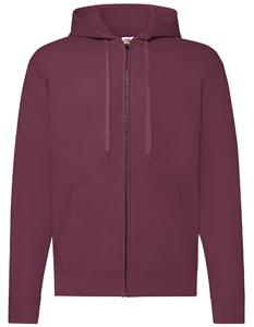 Fruit Of The Loom F401N Classic Hooded Sweat Jacket - Burgundy - XXL