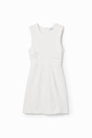 Mini-jurk met textuur - WHITE - XL