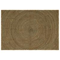 VidaXL Vloerkleed natuurlijk en zwart 200 x 290 cm jute