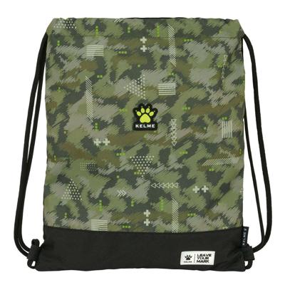 Rugtas met Koordjes Kelme Travel Zwart Groen 35 x 40 x 1 cm