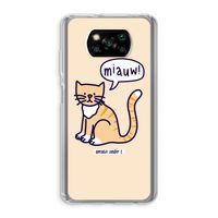 Miauw: Xiaomi Poco X3 NFC Transparant Hoesje