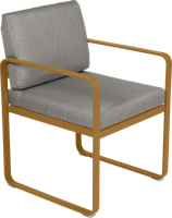 Fermob Bellevie dining armchair tuinstoel Gingerbread - Grey taupe - thumbnail