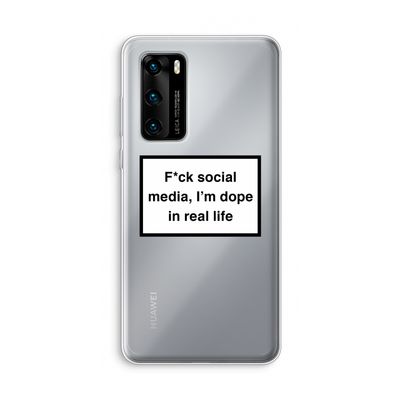 I'm dope: Huawei P40 Transparant Hoesje