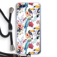 Bloemen tukan: Honor 10 Transparant Hoesje met koord