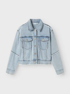 Name it zomer spijkerjas meisjes - licht blauw denim - Nkffray