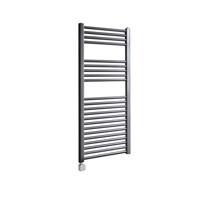 Electrische Wifi Radiator Sanicare HPW Carini 111,8x45 cm Gunmetal Met Thermostaat Zilver Linksonder Electrische Wifi Radiator Sanicare HPW Carini 111,8x45 cm Gunmetal Met Thermostaat Zilver Linksonder