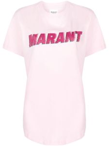 MARANT ÉTOILE t-shirt en coton à logo imprimé - Rose