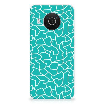 Nokia X10 | X20 | Hoesje maken | Cracks Blue