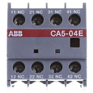 CA5-04E  - Auxiliary contact block 0 NO/4 NC CA5-04E