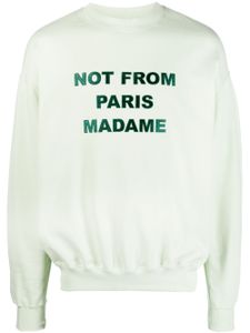 Drôle De Monsieur sweat Le Sweatshirt Slogan - Vert