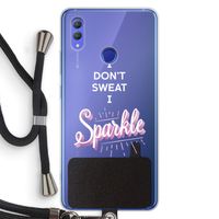 Sparkle quote: Honor Note 10 Transparant Hoesje met koord