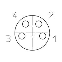 Lutronic 1049 Sensor/actuator connector, geassembleerd M8 Aantal polen (sensoren): 4 Koppeling, haaks 2.00 m 1 stuk(s)