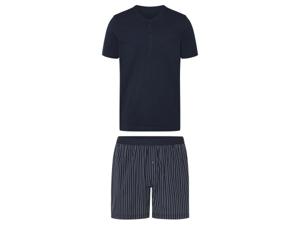esmara Men Korte heren pyjama (marineblauw/gestreept, XL)