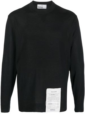 Ballantyne pull en cachemire à patch logo - Noir