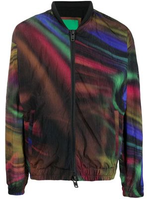 Emporio Armani veste bomber à imprimé abstrait - Multicolore
