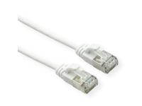 ROLINE F/UTP DataCenter Patchkabel Cat.6A (Class EA), LSOH, extra dun, wit, 0,3 m