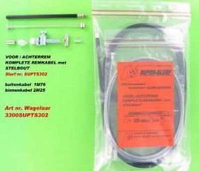 SLURF trommelremkabel voor/achterrem compleet
