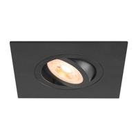 SLV InbouwspotNew Tria 75 XL vierkant - zwart - GU10 - 1007628