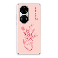 Blooming Heart: Huawei P50 Pro Transparant Hoesje Blooming Heart: Huawei P50 Pro Transparant Hoesje