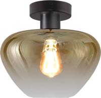 Masterlight PlafondlampGenua zwart met goud glas Ø 29cm - 5970-05-05-29