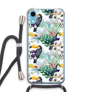Tukans: iPhone XR Transparant Hoesje met koord