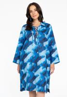 Yoek Jurk met koordjes | Blauw | Maat 46/48