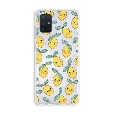 Citroenen: Galaxy A71 Transparant Hoesje