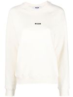 MSGM sweat en coton à logo imprimé - Tons neutres