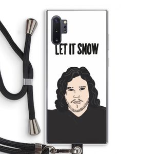 Let It Snow: Samsung Galaxy Note 10 Plus Transparant Hoesje met koord
