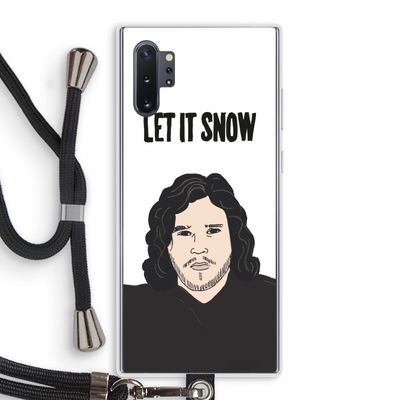 Let It Snow: Samsung Galaxy Note 10 Plus Transparant Hoesje met koord