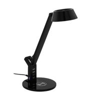 Eglo Zwarte bureaulamp Banderalo met oplaadpaneel 99832