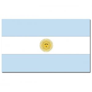 Gevelvlag/vlaggenmast vlag Argentinie 90 x 150 cm   -