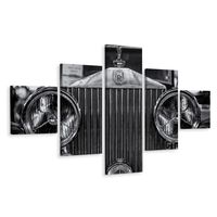 Schilderij - Rolls Royce close up, 5 luik, premium print - thumbnail