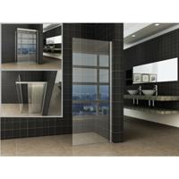 Wiesbaden Side Zijwand voor Puerta en Slide Nisdeur - 1000x2000x8mm - NANO - Helder Glas/Chroom