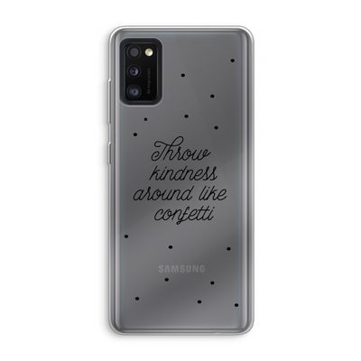 Confetti: Samsung Galaxy A41 Transparant Hoesje