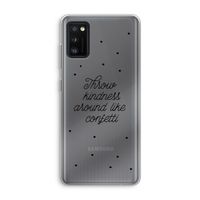 Confetti: Samsung Galaxy A41 Transparant Hoesje