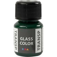 Creativ Company Glass color transparent, brilliant groen, 30 ml/ 1 fles