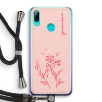 Giving Flowers: Huawei P Smart (2019) Transparant Hoesje met koord