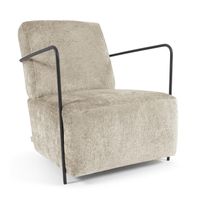 Kave Home Gamer fauteuil beige chenille - thumbnail