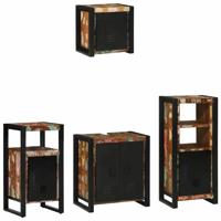 Badkamermeubelset met plank 4 pcs Multikleur 55 x 35 x 60 cm