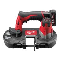 Milwaukee M12 BS-402C Accu bandzaag 12V 4.0Ah in koffer - 4933441805